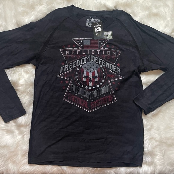 Affliction Freedom Defender Camo Tee. XL - Picture 3 of 12